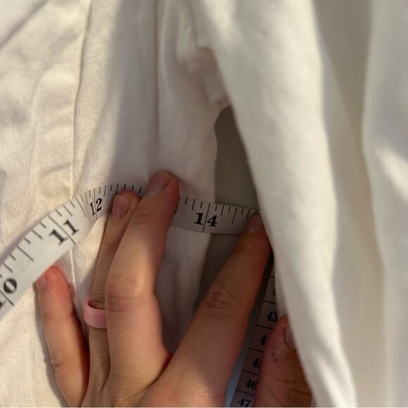 Antonio Melani White Puff Sleeve Crop Blouse Top 6 - Picture 8 of 14